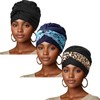 Soulchen 3 Pcs Waterproof Swim Cap Large Swimming Turban for