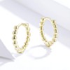 TIFLA Hoop Earrings, Women's Popular, 925 Silver, Round Ball, Ring