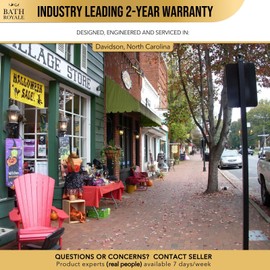 BATH ROYALE Potty Training Seat - Soft Close, Kingsport BR721-00, Elongated White, Adult & Child Combo