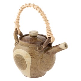Marui Pottery Shigaraki Ware MR-3-4508 Hechimon Dobin Teapot Pot, Capacity Approx. 28.7 fl oz (800 ml), Ash Crest, Brown