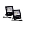 HANNAHONG 2 Pack 30W LED Flood Lights with Plug,3000lm Super