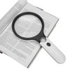 Reading Handheld Magnifying Glass Battery Powered 4LED 4X 30X Lens