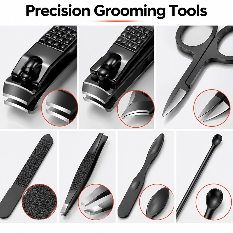 Nail Clipper Set with Manicure & Pedicure Tools – Multi-Function