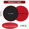 Jesiah 2Pcs Dual Sided Gliding Discs, 17.5cm Reversible Core Sliders