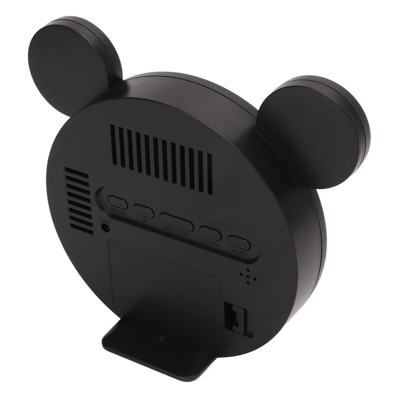 Mirror Alarm Clock 2 Level Brightness Adjustment Ear Design LED