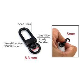 VersaKits 10 Pcs Heavy Duty Swivel Clips Light Gold Small Lobster Claw Clasps Push Gate Trigger Snap Hooks Arch Style for Sewing Purse Bag Jewelry Making