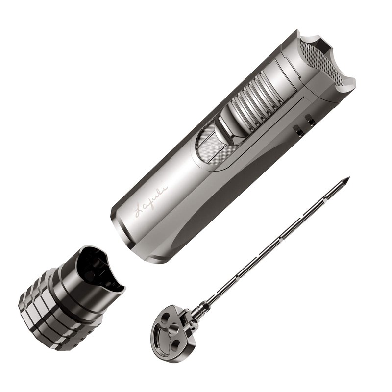 Cigar Lighter, Cigar Punch, Cigar Draw Enhancer, Cigar Holder,All-in-one Refillable