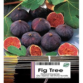 (F) FIG TREE Incense - Delectable fig with its earthy & sweet scent - Natural Premium Incense By Oakland Gardens (Fig Tree (100 Sticks))