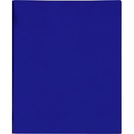 Lion 2-Pocket Plastic Folder with Fasteners, Dark Blue, 1 Folder (92310-BL)