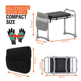 Garden Kneeler and Seat-Kneeler and Stool for Gardening,Garden Kneeling Bench with Handles Home and Garden Trends Kneeler Gardening Bench Kneeler and Seat for Seniors Gardening Chair