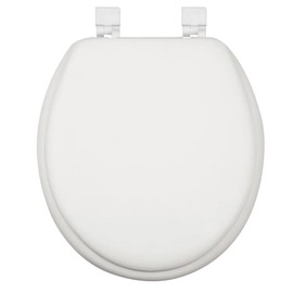 J&V Textiles Soft Round Toilet Seat With Easy Clean & Change Hinge, Padded (Hunter Green)*