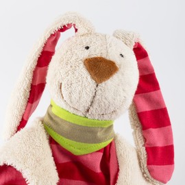 Sigikid 26 x 26 x 8 cm Babyspielzeug Bunny Comforter (Pink)