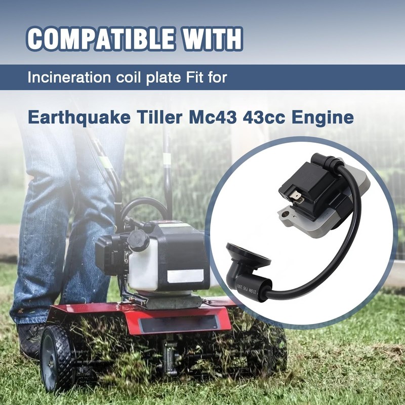 WFSULEE Ignition Coil Module Compatible With Earthquake Tiller Mc43 43cc