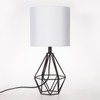 COTULIN Black Bedside Table Lamp,Small Nightstand Lamp for Bedroom,Modern Desk