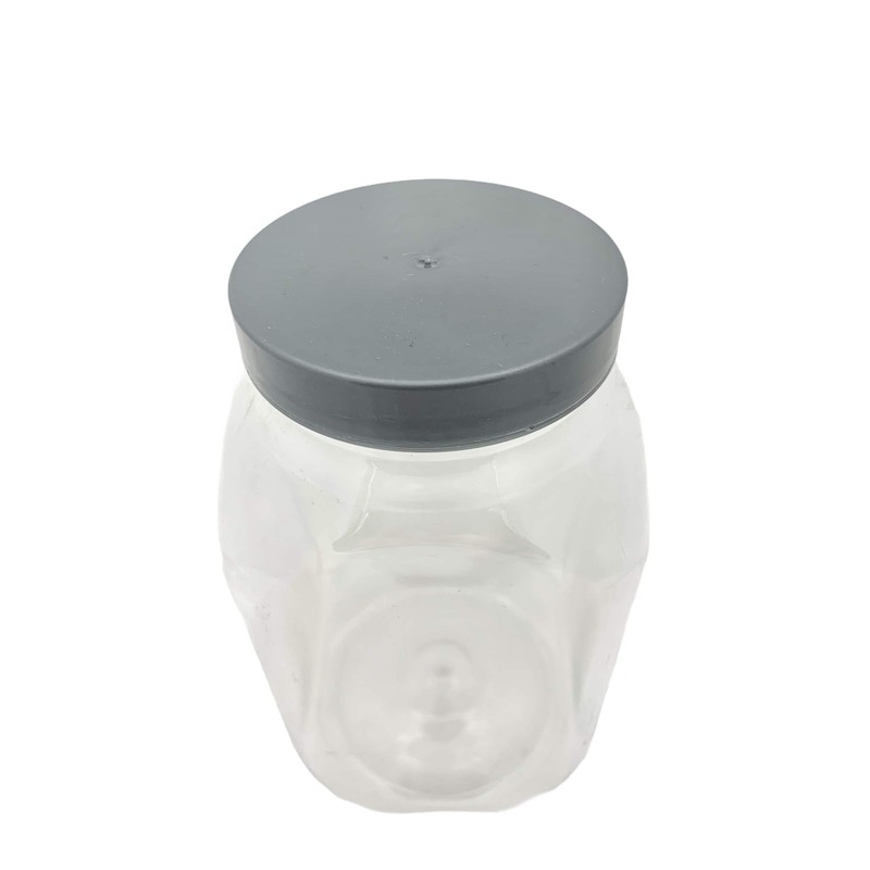 Truenova 10 x 995ml Square Plastic Storage Jars Kitchen/Garage Organisation