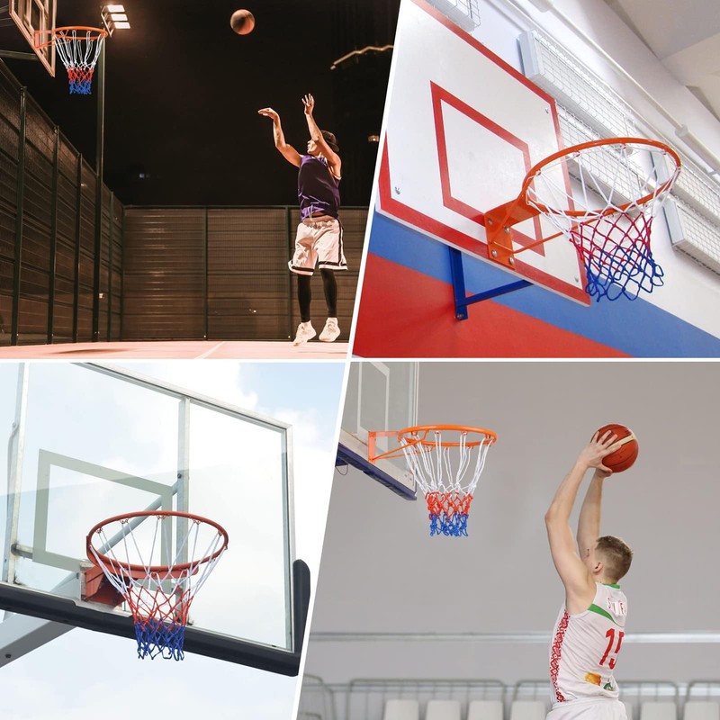 Ling-Luo 2 Pack Basketball Net Replacement,Heavy Duty Basketball Nets Outdoor