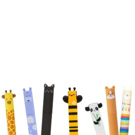 LEGAMI Pen Set of 7 Erasable Gel Pens with FREE Sturdy Gift Envelope