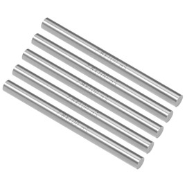 sourcing map Round Steel Rod, 7.8mm HSS Lathe Bar Stock Tool 100mm Long, for Shaft Gear Drill Lathes Boring Machine Turning Miniature Axle, Cylindrical Pin DIY Craft Tool, 5pcs