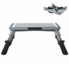 Homeon Wheels RV Step Stool, Adjustable Height Aluminum Folding Platform