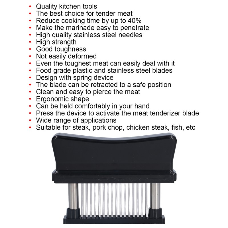 Meat Tenderizer Food Grade 48 Stainless Steel Needles Meat Cutter