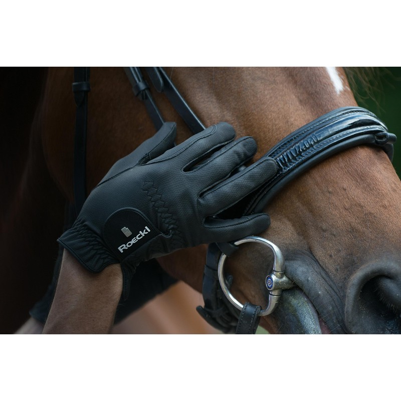 Roeckl Sports equestrian gloves ROECK-GRIP PRO, summer riding glove, white