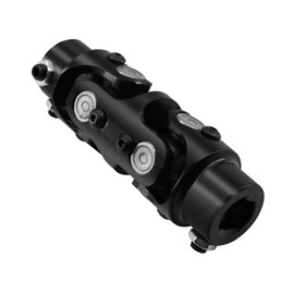 GLOCRORET 3/4" DD X 3/4" DD Double U-Joint Black Steering Shaft Universal Joint 127mm Length 35° Degree