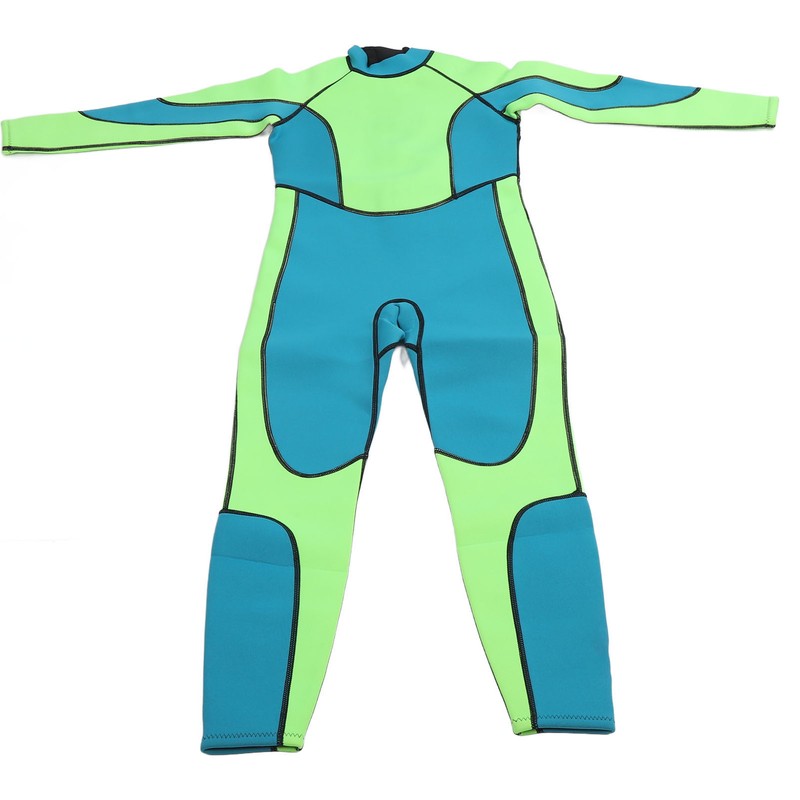 Kids Wetsuit Green Long Sleeve 2.5MM Warm Keeping UV Protection