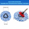 Spin Mop Head Replacement & Shower Floor Scrubber，Compatible with Ocedar