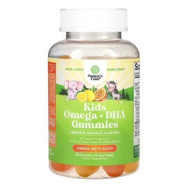 Nature's Craft Kids Gummies Para Niños Gomitas Con Omega + Dha Limón Y Naranja 60 Gomitas 20 Dias De Tratamiento