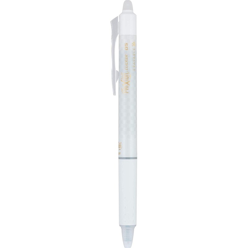 (2) Pilot FriXion Ball Clicker Erasable White Pen, Extra Fine,