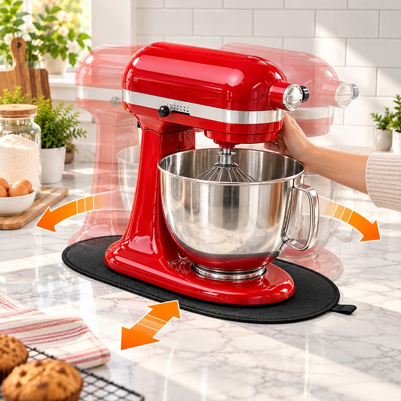 Stand Mixer Sliding Mat for KitchenAid 4.5–5 Qt Mixers –