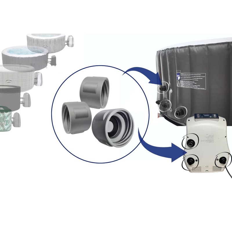 Hot Tub Safety Caps Compatible with Wave Spa Canadian Spa