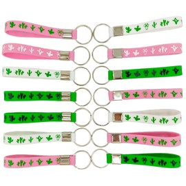 OriniPlay 24PCS Cactus Party Rubber Keychains Cinco de Mayo Party Mexican Fiesta Birthday Baby Shower Llama Party Summer Party Decorations Prize Goodie Bag Favors Keychain