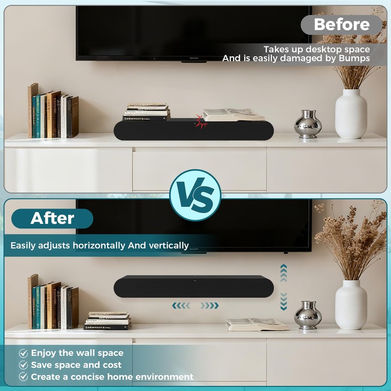 HEIWUKONG Ray Mount Compatible with Sonos Ray Wall Mount, Heavy