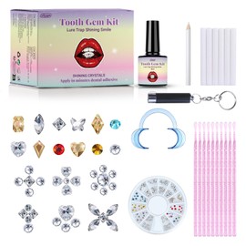 DIY Tooth Gem Kit for Teeth,Tooth Gem with 120 Sparkling Crystals, Professional Fashionable Teeth Jewelry Starter kit, DIY Crystals Jewelry Kit Teeth Gems Kit for Teeth (1Pack)