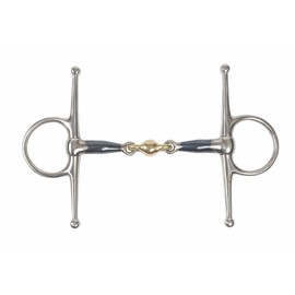 Shires Blue Sweet Iron Full Cheek with Diamond Horse Bit UK 5.4" Bluee Sweet Iron