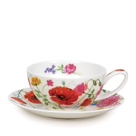 Dunoon Tea Cup & Saucer Set Wild Garden