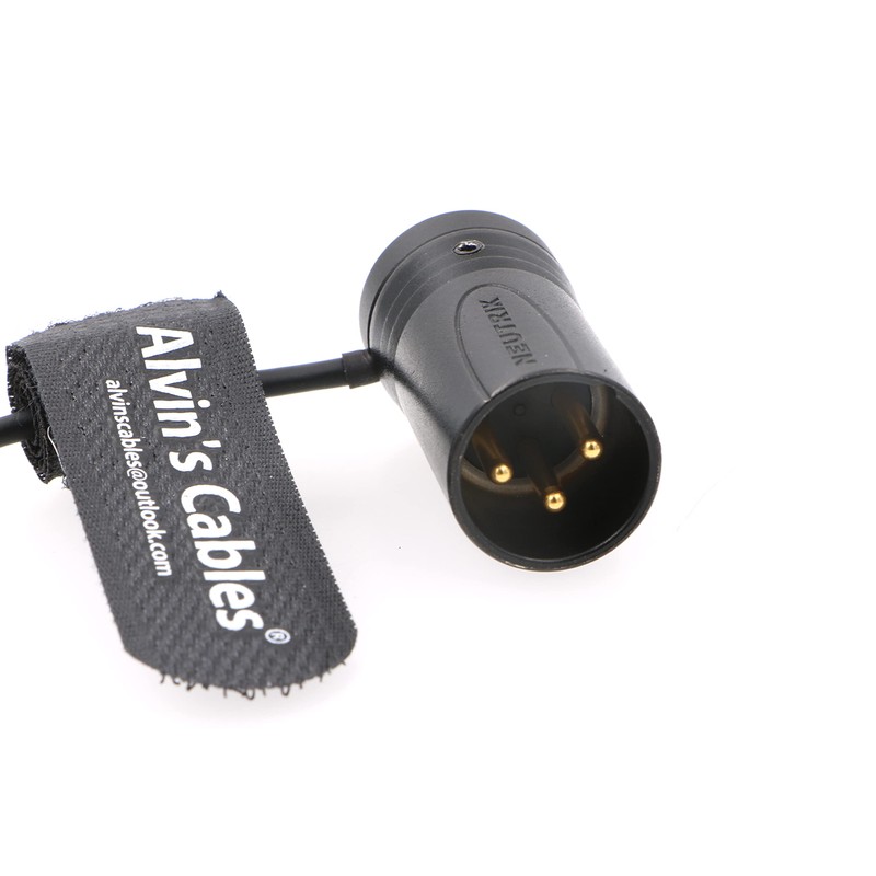 Low-Profile 3 Pin XLR Male to Female Cable Original Plug