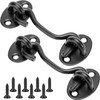 2 Pack Hook and Eye Latch - 3 Inch Cabin