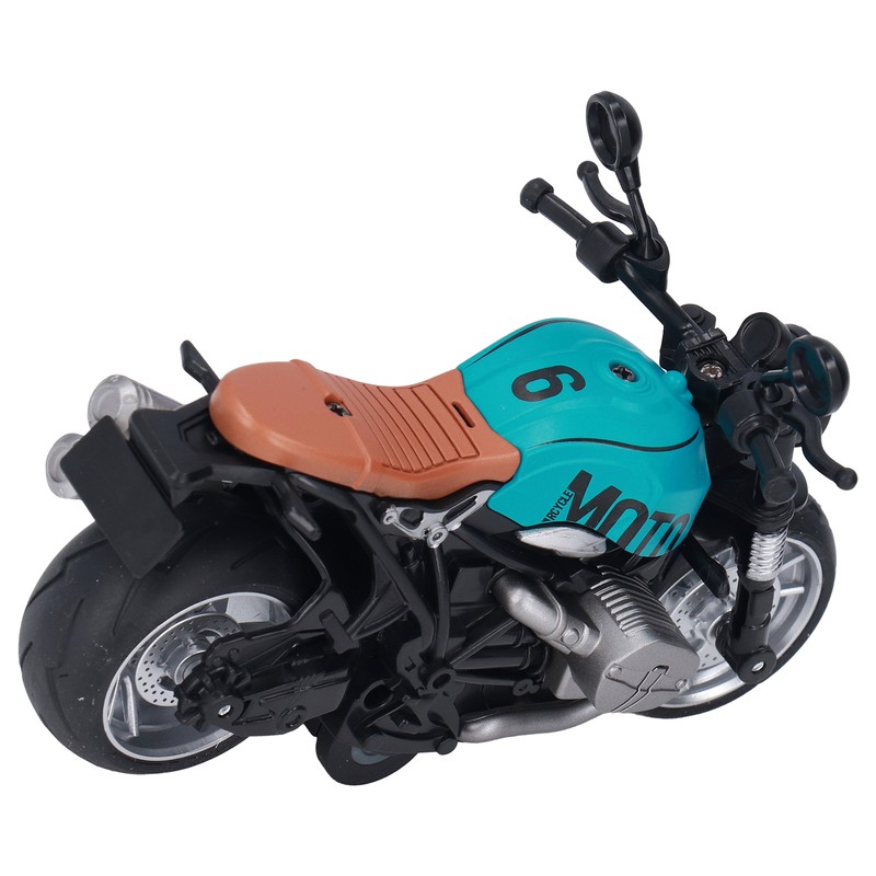 1:12 Pull Back Motorcycle Toy Cool Retro Motorcycle Toy with