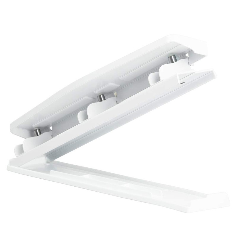 JAM PAPER Metal 3 Hole Punch - White - 10