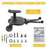 2025 New-Universal Stroller Board with Detachable Seat, 2in1 Sit and