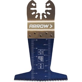 Arrow OSC105-1 Japanese Tooth Tough Curve Wood Oscillating Blade for Hardwood, PVC, Drywall, Universal, Fits Most Multitools, 2-1/2 inch