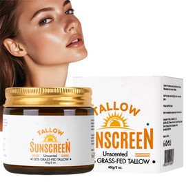 Beef-Tallow Sunscreen Spf 50+,Beef-Tallow Sunscreen Balm,Bee-f-Tal-low Sunscre-en,Face Sun Cream Grass Fed Tall-ow,Sun Balm for Body & Face,Be-ef-Tall-ow Cream,Tallo-w Bal-m Instant Sun Protection
