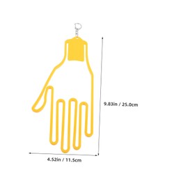 BIUDECO Golf Glove Holder Gloves Golf Essentials for Men Frame Guardian Stretcher Holder Shaper Accessories Glove Dryer Durable Support Frame Dryer Shaper Tool Guardian Hook Plastic Yellow