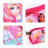 TDL Princess Pencil Case Kids Zipped Pen Case Girls Pink
