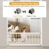 Dog Gate Indoor,18"-45" Extra Wide Metal Short Dog Gate to