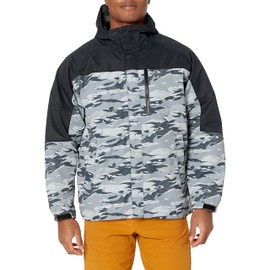 HUK Men's Grand Banks, Waterproof Heavy Duty Rain Jacket, Volcanic Ash, X-Large