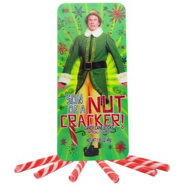 Galerie ELF Christmas Candy Cane Sticks Tin, Son of A Nutcracker, 2025 Stocking Stuffer Gift, 1.69 Ounces