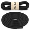 DELELE Round Shoelaces for Athletic Boot: Black Hiking Shoe Laces
